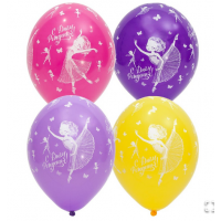 B Шелкография пастель 14" С ДР Балерина